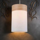White and Timber Pendant Sleek Shaped E27 250mm 72W White and Timber Pendant Sleek Shaped E27 250mm 72W